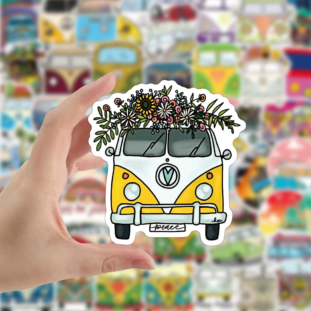 Decorative stickers colorful stickers car sticker decal 10/30/50PCS Hip Hop Bus Graffiti Stickers PVC Travel Luggage Guitar Laptop Waterproof Classic Kid Toys Cool Sticker Decals Gift