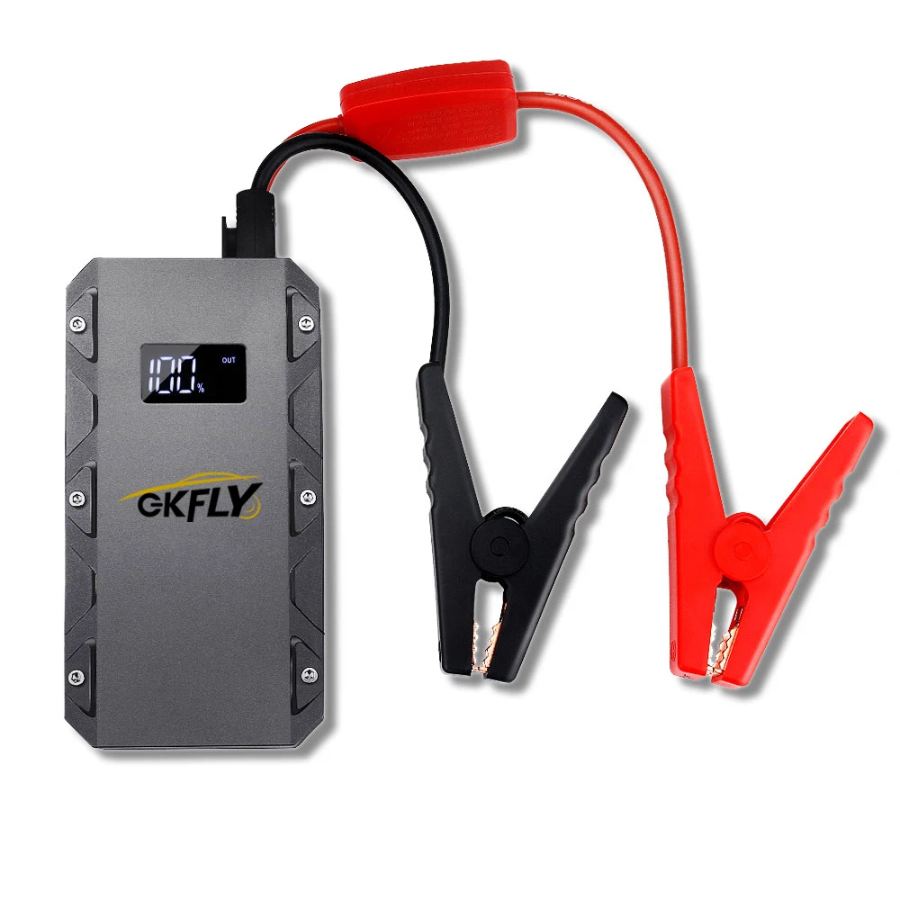 GKFLY 18000mAh High Power Car Jump Starter 12V 1500A Emergency Car Starting Device Portable Power Bank For Battery Booster