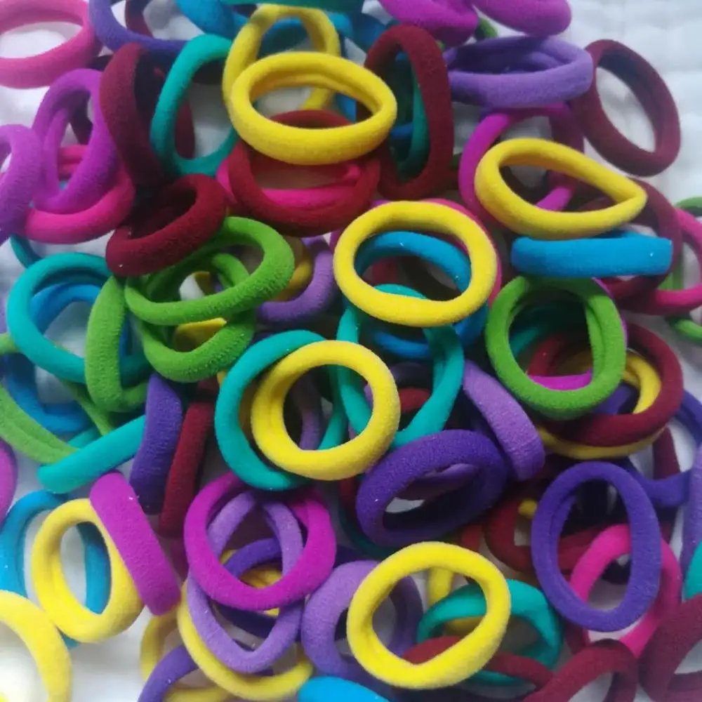 mixed bright color Новинка года, 50 шт./партия, детские заколки для волос, аксессуары для девочек, модные эластичные резинки для волос, галстук-резинка, аксессуары - Цвет: mixed bright color