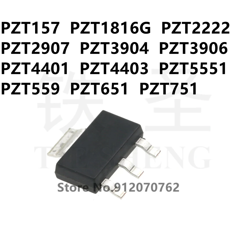 10PCS/LOT PZT157 PZT1816G PZT2222 PZT2907 PZT3904 PZT3906 PZT4401 PZT4403 PZT5551 PZT559 PZT651 PZT751 SOT-223 | Электронные