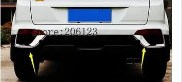 

1 Pair Car Styling Rear Tail Fog Light Cover Lamp Trim Decorative Frame ABS Accessories For Hyundai IX25 Creta 2015 2016