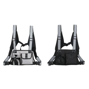 

Unisex Hunting Tactical Chest Bag Streetwear Tactical Chest Bag Cool Functional Cross Waist Bag Radio Harness Backpack