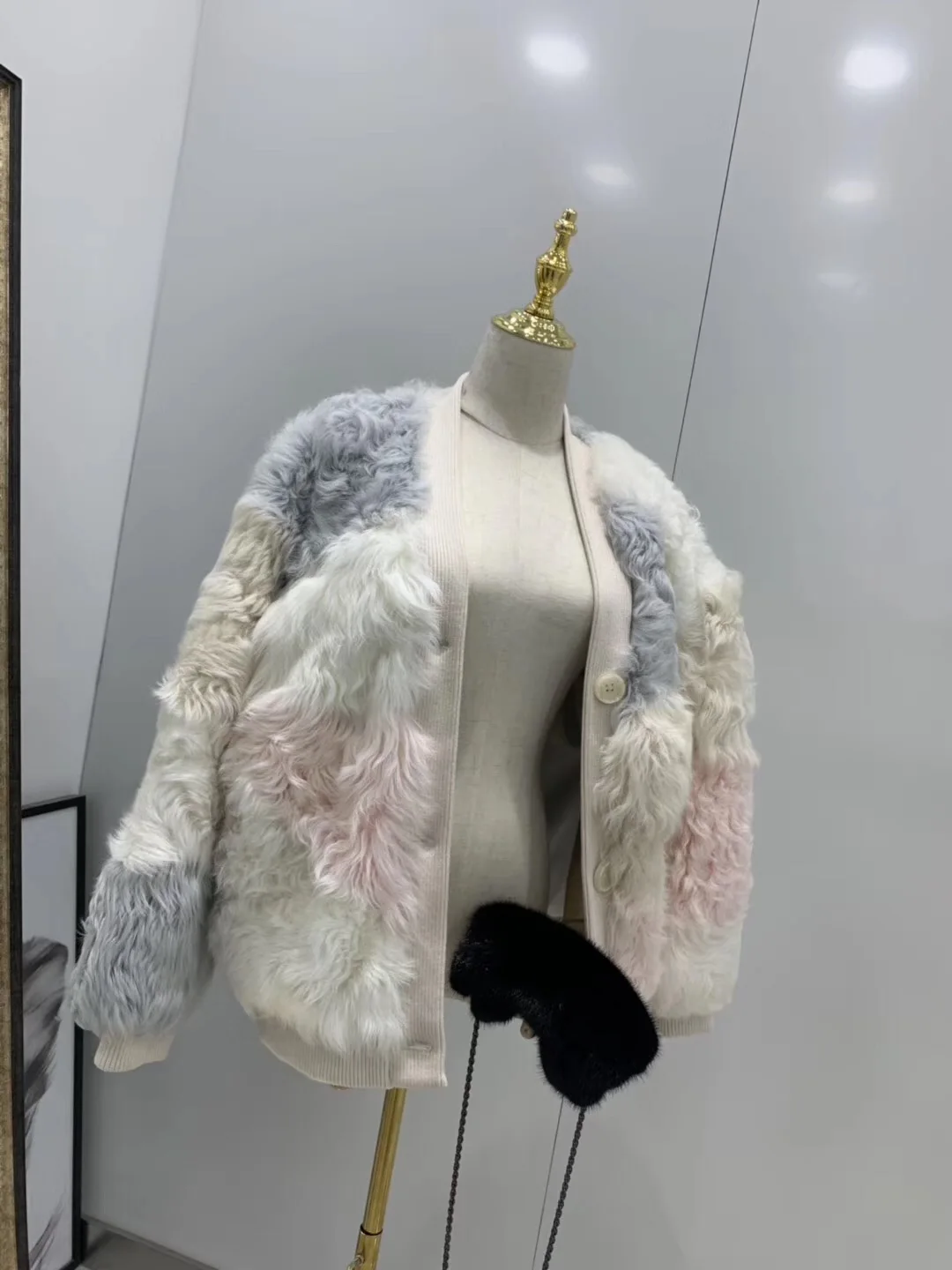 Manteau femme Новое поступление шуба из натурального меха ягненка для женщин зимняя теплая верхняя одежда из натурального меха