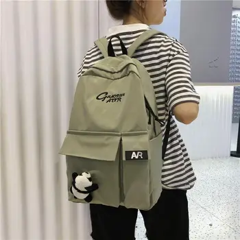 

Women's Backpacks Embroidery Female For Laptop 15 Male Travel Men Waterproof Bag Over The Shoulder Cute Schoolbag 2020 Tourist