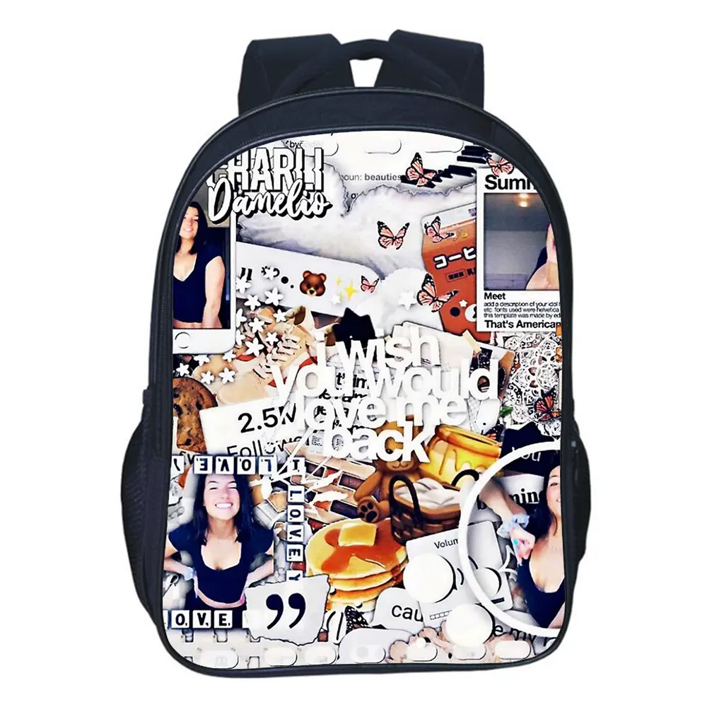 Charli Damelio Backpack men Women Travel Rucksack Girls boys Bags Bookbag for School Student Bagpack Children School Knapsack