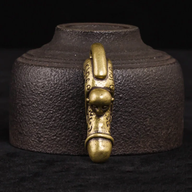 brass monkey penis keychain pendant (6)