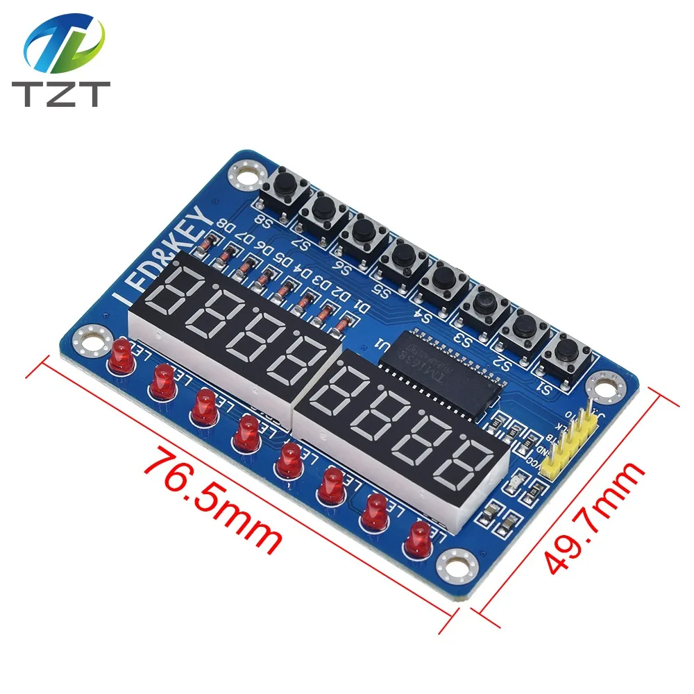 Дисплей TZT SPKey для AVR Arduino новая 8-битная цифровая светодиодная трубка 8-битный
