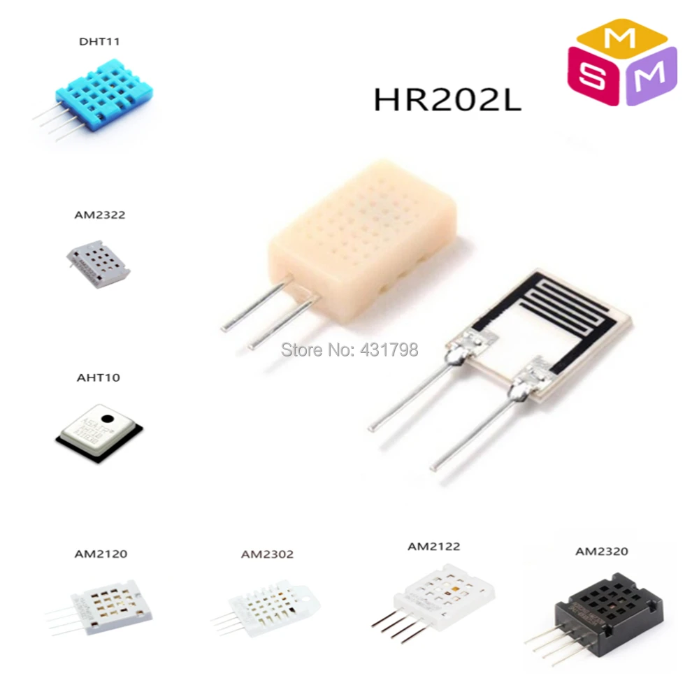 

AOSONG high quality resistive humidity sensor hygristor HR202L