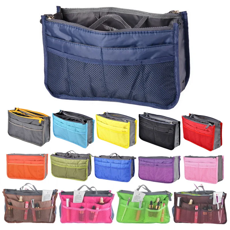 Multi-function Women Travel Insert Handbag Large Storage Bag Tote Organizer