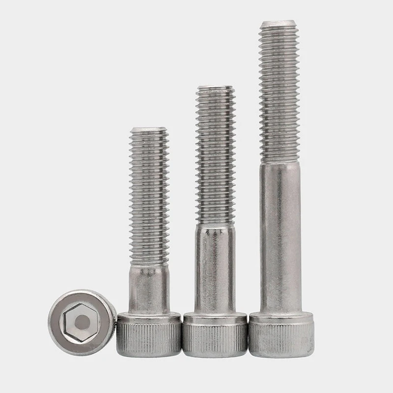2pcs M12 Allen cup head knurled screws cylindrical headel half tooth screw mechanical bolts stainless steel bolt 55mm-90mm long |