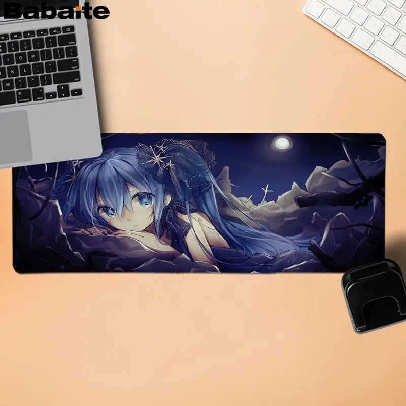 Babaite высокое качество Hatsune Miku индивидуальные коврики для мыши компьютерный Аниме Коврик для мыши и ноутбука большой коврик для мыши