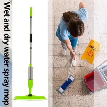 

Wet And Dry Dual Purpose Plate Mop Household Kitchen Telescopic Lazy Solid Wood Flooring Towel Cloth Dust Removal Flat Mop