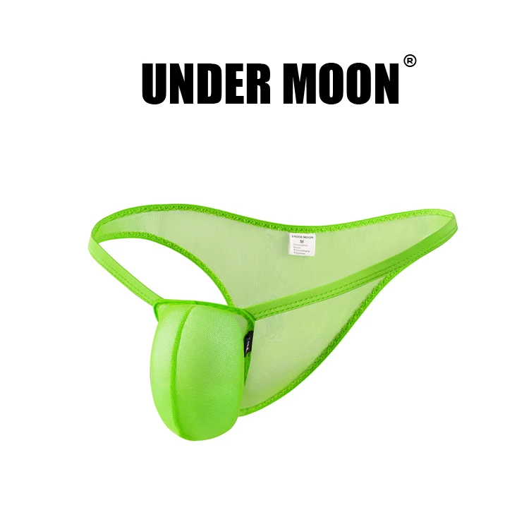 

Ultra-thin new low-waist men mesh gauze transparent briefs three-dimensional large bag bag small hip mesh sexy underwear