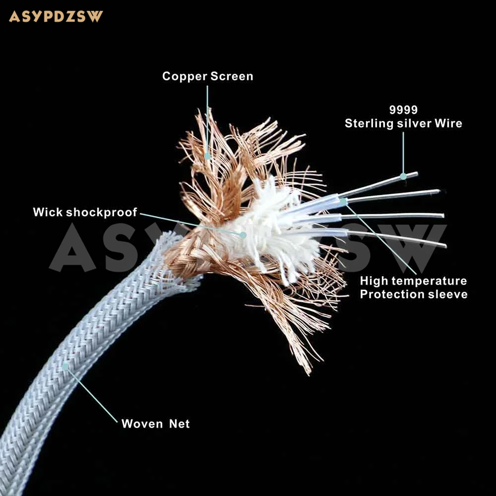 HIFI DIY 4N Sterling silver DAC decoding Male USB