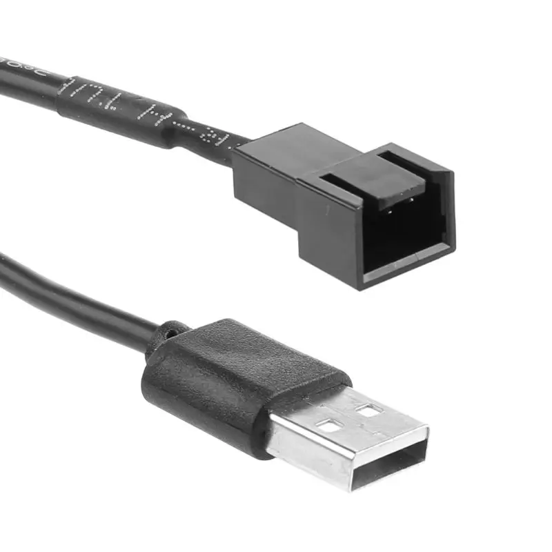 

USB 2.0 A Male To 3-Pin Male Connector Adapter Cable For 5V Computer PC Fan
