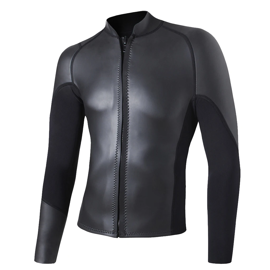 

Women Wetsuit Top 2mm Neoprene Wet Suit Jacket Front Zip Rash Guard for Diving Snorkeling Surfing Kayaking Canoeing