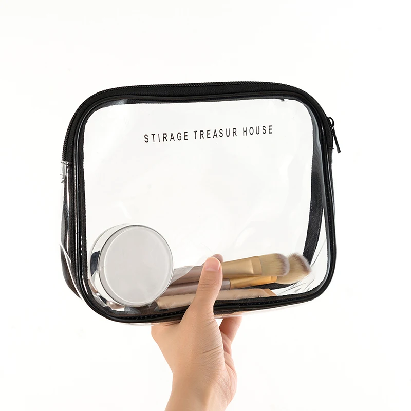 

Transparent Cosmetic Bags PVC Waterproof Wash Toiletry Storage Bag Small and Convenient Travel Make Up Bags Storage Organizers