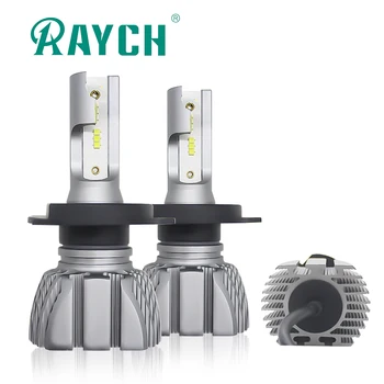 

Raych Mini Car LED Bulb Fanless Auto LED Headlamp 9005 9006 HB3 HB4 LED H7 H4 Error Free No Error Message DC 12V 6000K White