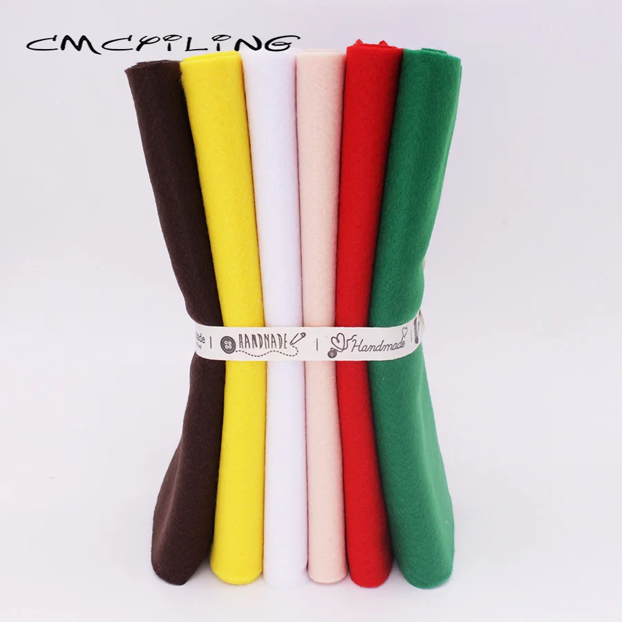 CMCYILING 25 см x 28 6 шт./лот Лоскутная мягкая войлочная ткань для рукоделия сделай сам