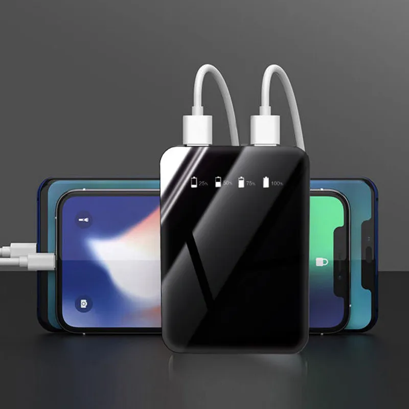 Mini Power Bank 30000mAh For iPhone X Xiaomi Mi Powerbank Pover Bank Charger Dual Usb Ports External Battery Poverbank Portable
