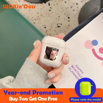 

Cute cartoon pig Transparent hard For Airpods Pro Case Funny pattern Bluetooth headset protective Cover for Air Pods 3 2 case