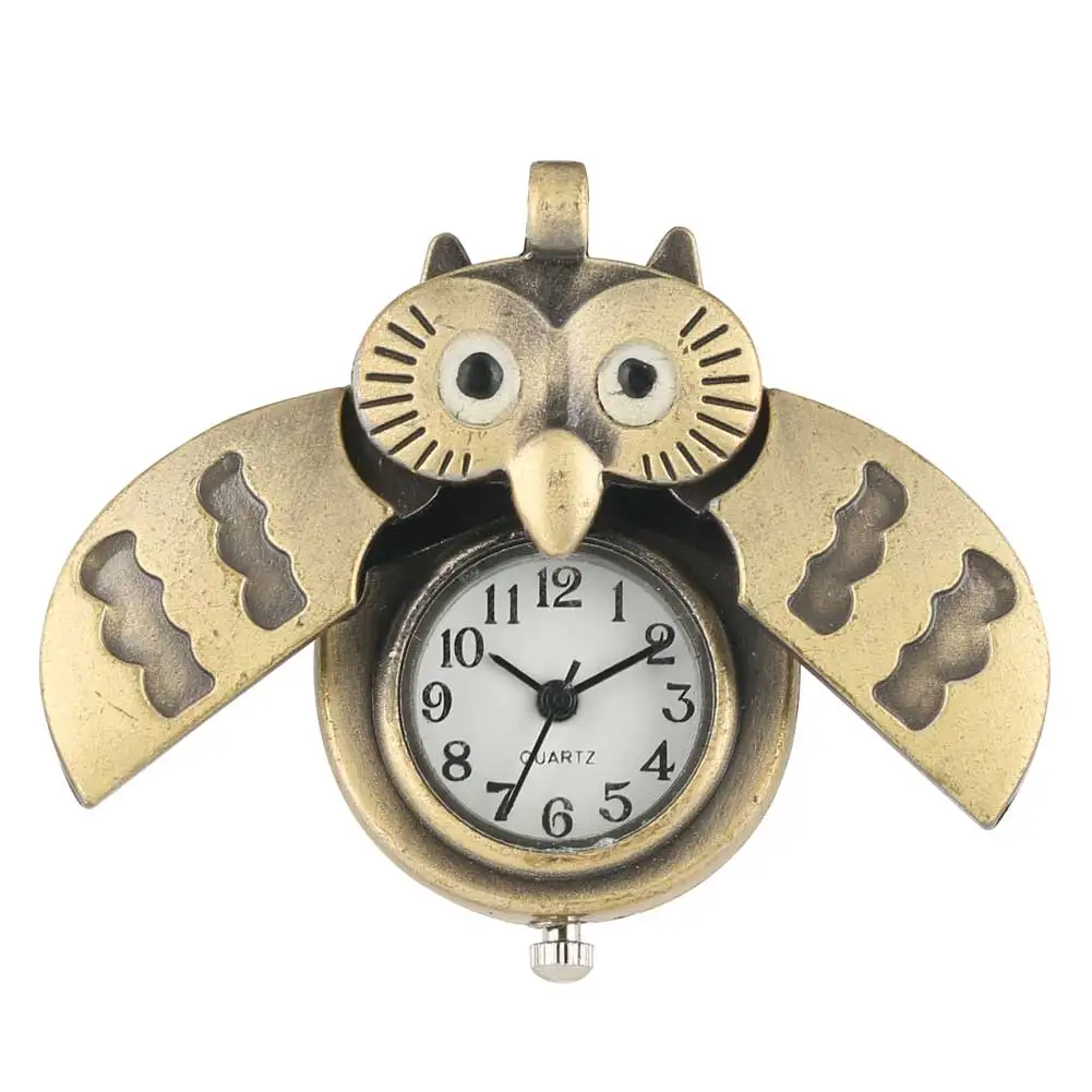 Lovely Owl Quartz Pocket Watch Women High Quality Necklace Chain Pendant Watch zakhorloge for Kids Gift montre gousset homme