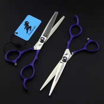 

6.0inchs Purple Color Professional Thinning Shears for Dogs and Cats