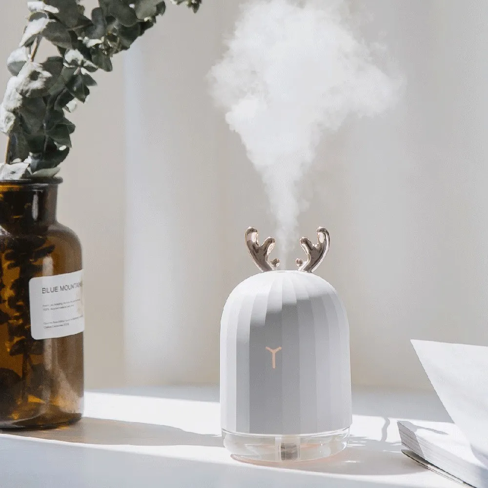 Deer Mini Air Humidifier Essential Oil Diffuser Aromatherapy Household Ultrasonic Usb Diffusers White | Бытовая техника