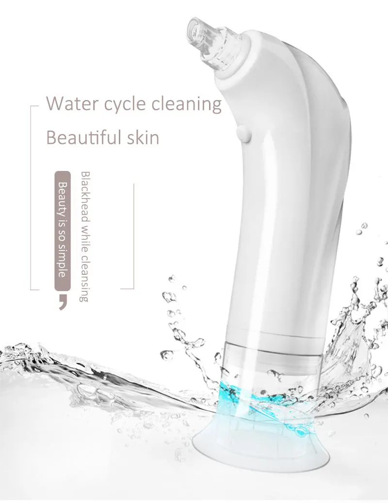 SWOISS Black Point Vacuum Pore Cleaner Face Detox Bubble Rechargeable Washer Electric Blackhead Remover Cleansing Instrument