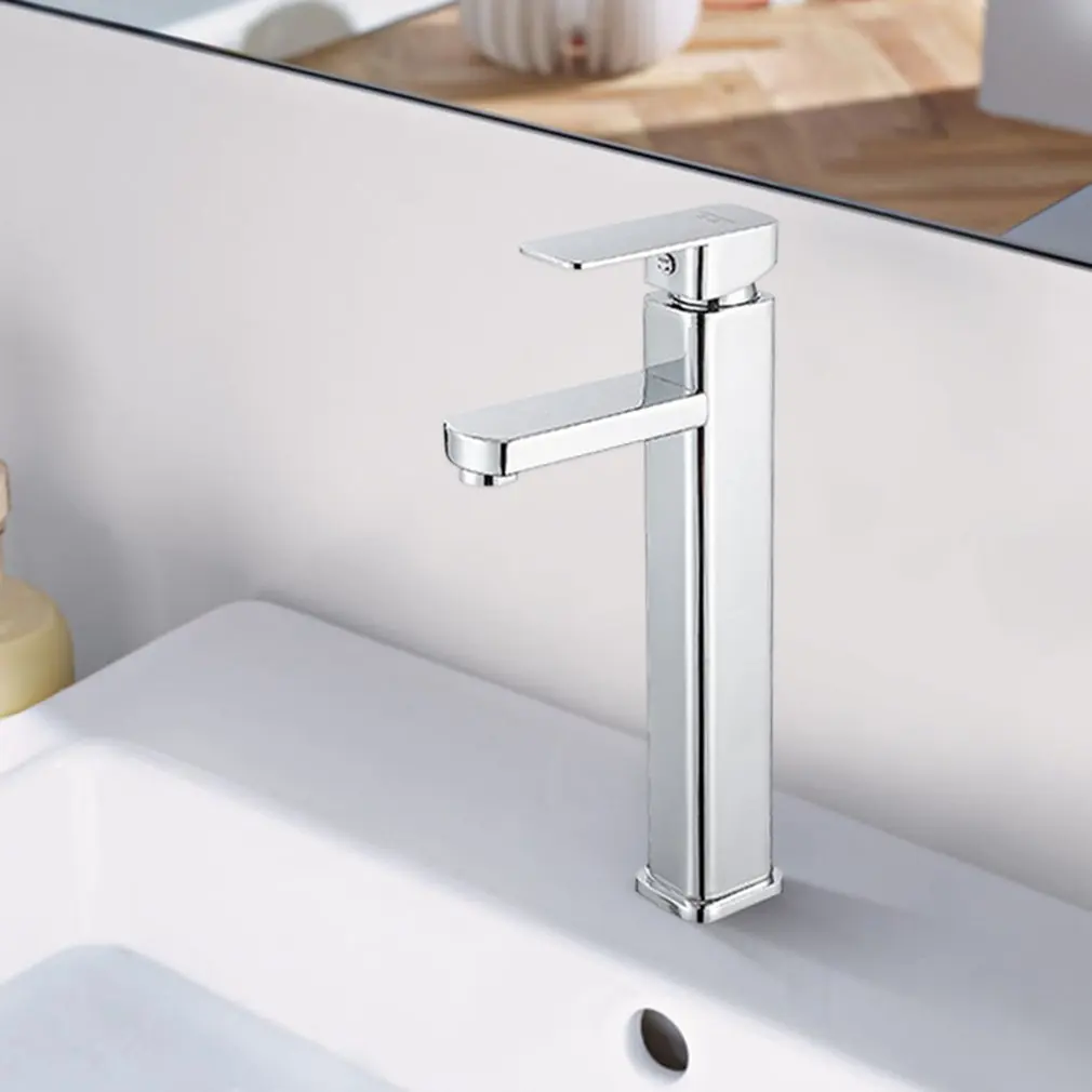 

Square Single Hole Kitchen Instant Heating Faucet Rotatable Hot Cold Dual-use Fast Heating Tap Water Valve