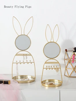 

Direct ins wind network red cute desktop mirror student dormitory room bedroom desktop vanity mirror decoration ornaments