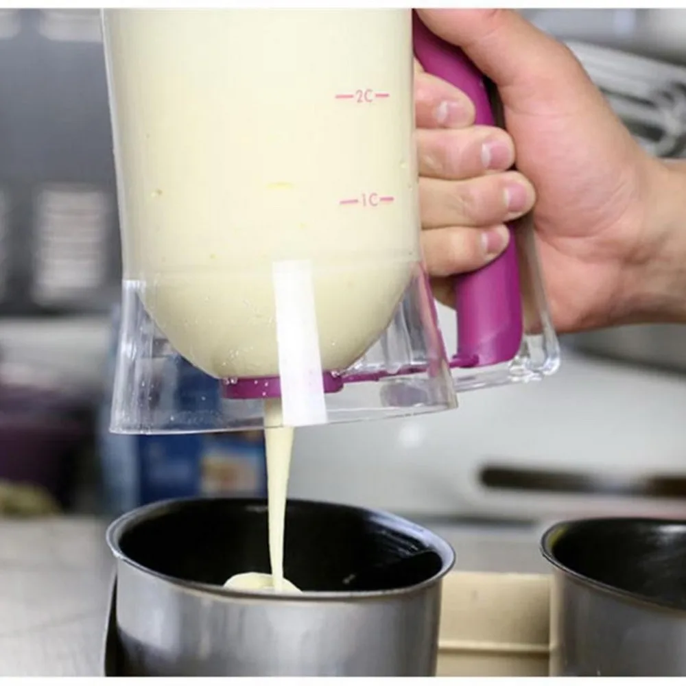 2017 New Arrival  Popular DIY Tool 900ml Cupcake Pancake Batter Dispenser Muffin Helper Mix Pastry Jug Baking
