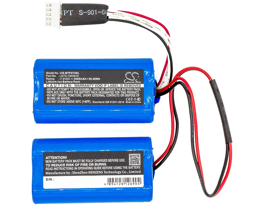 Батарея Cameron Sino для ритма бита таблетки XL J273 Замена J273/ICR18650NH J273-1303010 5200 мАч |