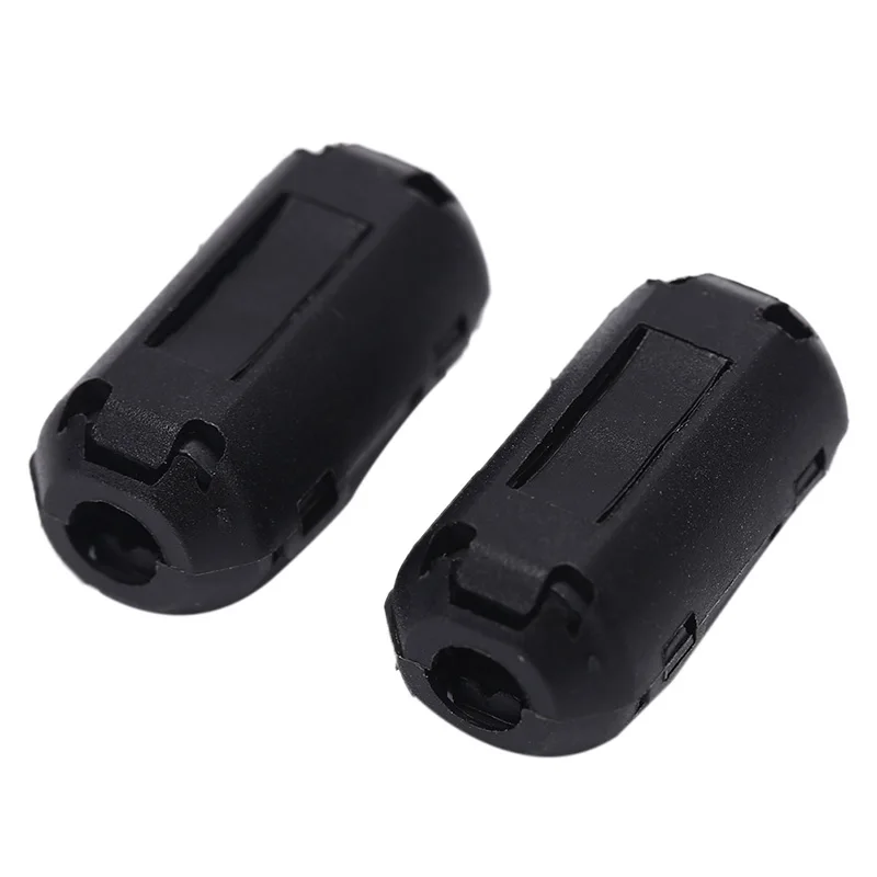 2pcs 5mm Clip-on Ferrite Filter Ring Core for Digital Cables RFI EMI Noise Suppressor Active Components Filters Cable Protector