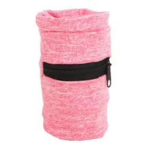 Кошелек для бега на запястье, спортивная сумка для упражнений, на молнии, для скрытия денег, ID, карт, для ключей, многофункциональный