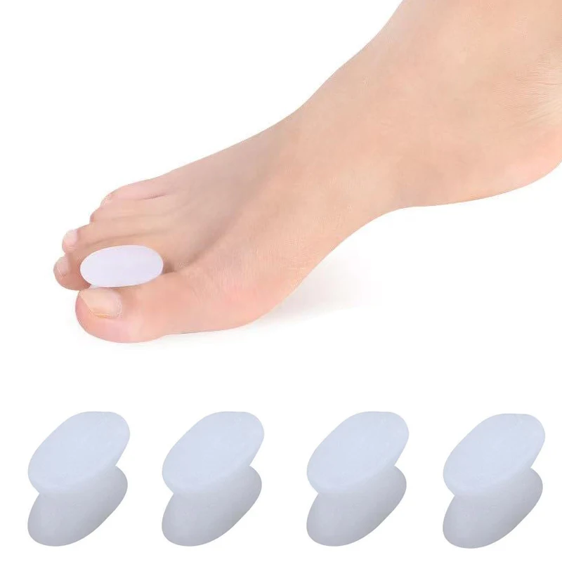 2Pcs Silicone Foot Finger Toe Separator Adjuster Hallux Valgus Pedicure Corrector Feet Care Bunion Bone Thumb Valgus Protector