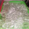 3PCS Natural White Quartz Clear Crystal Obelisk Reiki Treatment Healing Stone Polishing Double-pointed Hexagonal Wand 5