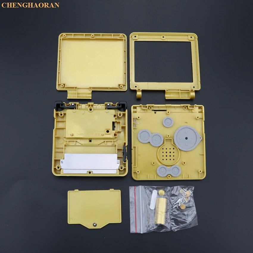 1 комплект золотой пластиковый корпус чехол для GBA SP Majora's Mask limited edition