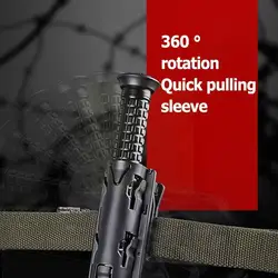 New Universal 360 Degree Rotation Baton Black Edc Outdoor Holster Holder Tool Kit Survival Safety W2g9