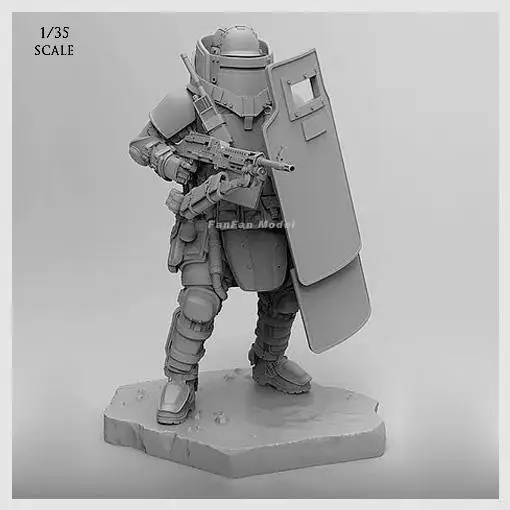 one piece 1/35 резиновая солдатская модель российские современные антитеррористические силы Неокрашенная 19206Y3 - Цвет: one piece