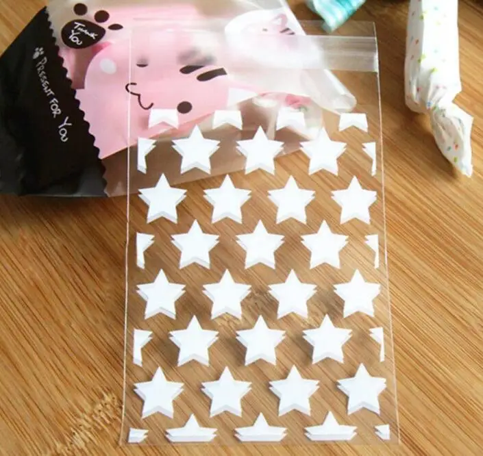 8x10+ 3 см звезда дизайн клейкий мешок Печенье DIY Подарочный мешок для рождественской свадебной вечеринки конфеты упаковка еды