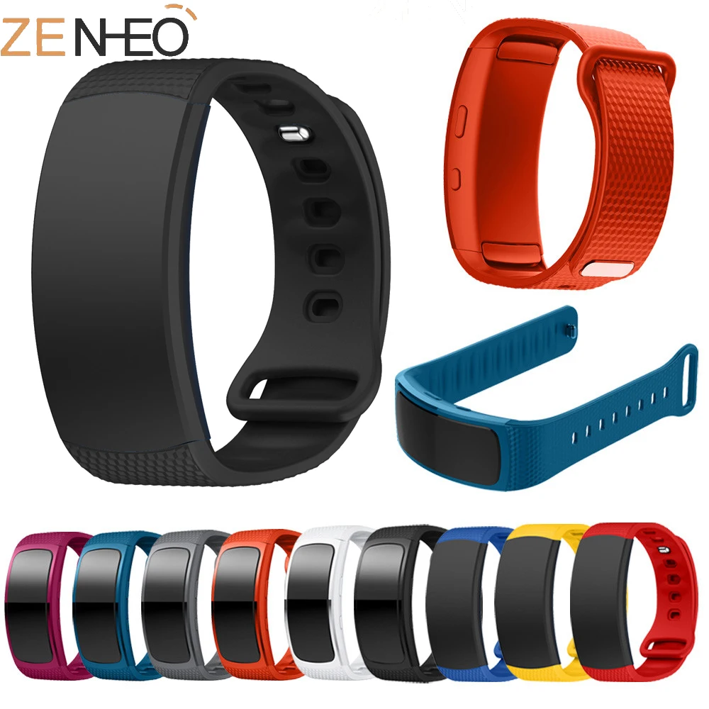 Ремешок силиконовый для Samsung Gear Fit 2 спортивный браслет наручных часов размер L/S |