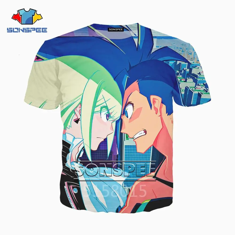 11 SONSPEE/Новинка, Promare, мультяшный Harajuku, 3D принт, мужская и женская одежда, футболка в стиле хип-хоп, унисекс, короткий рукав, пуловер, XK111 - Цвет: 11