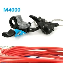 SL BR FD M4000 переключатель 3 скорости 9 скоростей 27 S рычаг переключения передач велосипедный передний задний переключатель и Корпус кабеля переключения передач