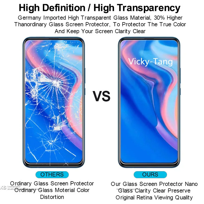Закаленное стекло протектор экрана для huawei P Smart Z температурная зона защитная