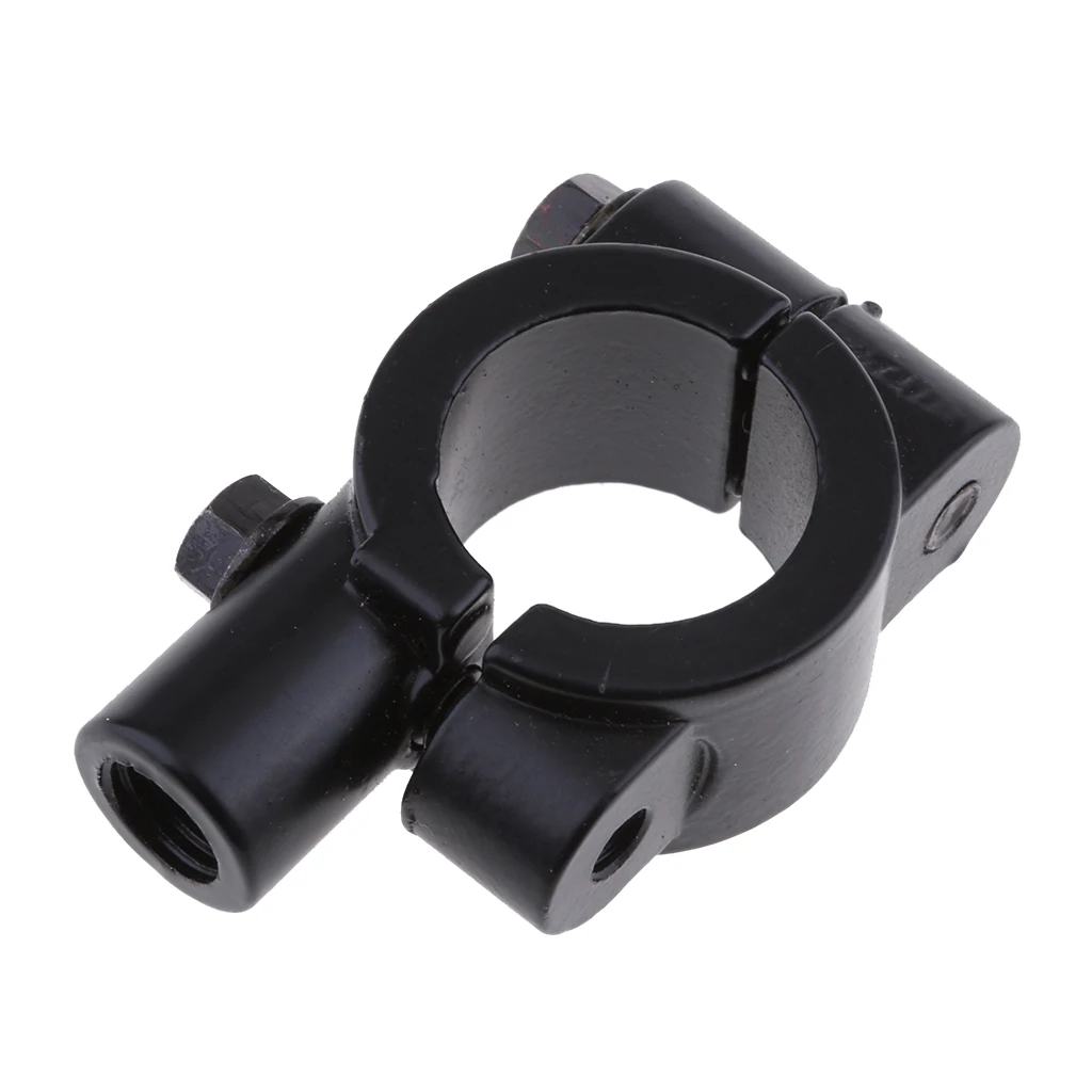 Motorcycle Metal Handle Bars Mirror Mount Clamp Fit Pit Trail Dirt Quad Bikes