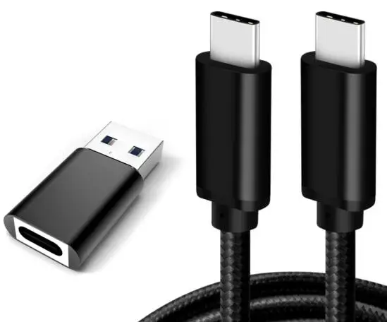 NylonC-C adapter Usb type-C кабель 10 футов 3 м Oculus Quest Link совместимый с VR скорость передачи данных Быстрая зарядка USB 3,2 type-C с USB C к адаптеру - Цвет: NylonC-C adapter