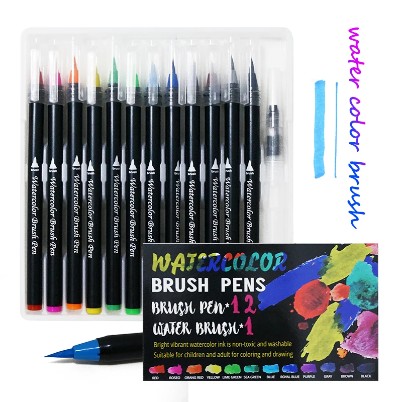 art 101 watercolor brush pens how to use