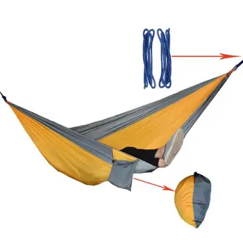 

Ultralight Outdoor Camping Hammock Chair Sleep Swing Tree Bed Garden Backyard Furniture Garden Hanging Chair Hangmat 270*140cm