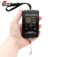 NICEYARD 40 кг/88lb ЖК-дисплей Портативный мини Дисплей взвешивания цифровой рыболовные Весы для путешествий Чемодан электронные весы крюк